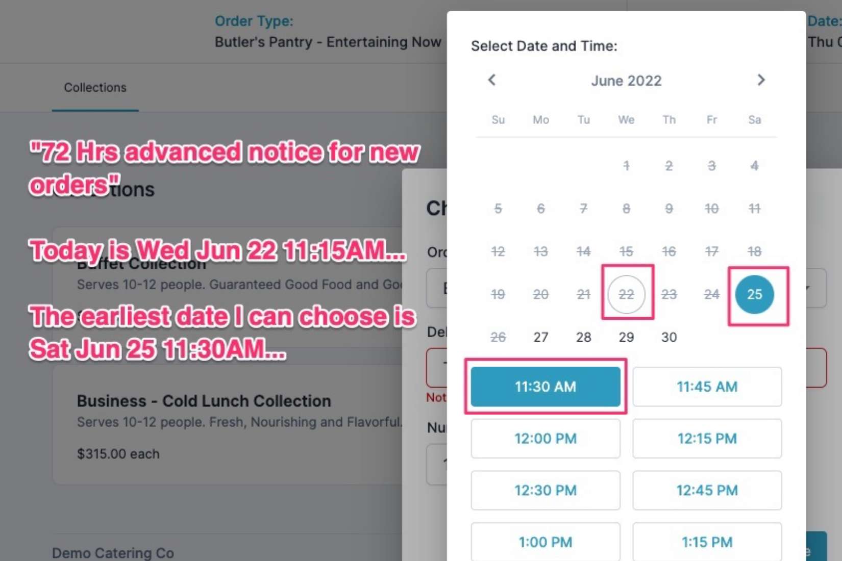 HoneyCart Online Scheduling System